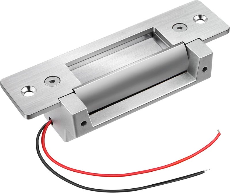 Pulaim Heavy Duty Electric Door Strike Lock，ANSI Standard Fail-Secure/Fail-Safe Electric Strike Lock for Door Access Control System,Cylindrical or Mortise Installation (Input Voltage 12VDC) - Image 1